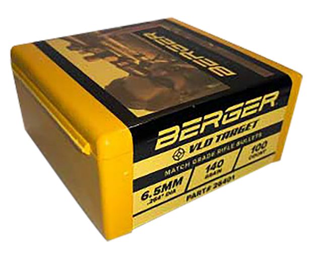 Picture of Berger Bullets Vld Target Long Range 6.5 Creedmoor .264 140 Gr Secant Very Low Drag 100 Per Box 