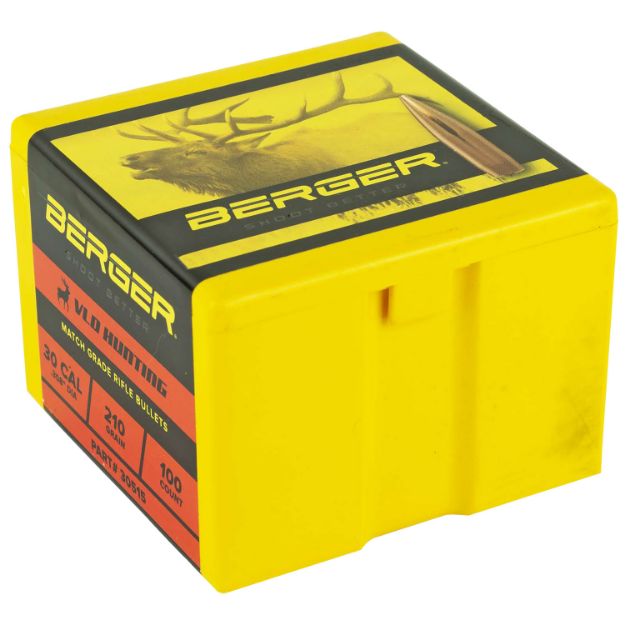 Picture of Berger Bullets Vld Hunting Long Range 30 Cal .308 210 Gr Secant Very Low Drag 100 Per Box 