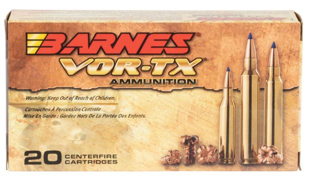 Picture of Barnes Bullets Vor-Tx Centerfire Rifle 243 Win 80 Gr Tipped Tsx Boat-Tail 20 Per Box/ 10 Cs 