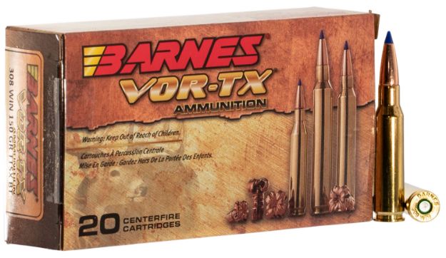 Picture of Barnes Bullets Vor-Tx Centerfire Rifle 308 Win 150 Gr Tipped Tsx Boat-Tail 20 Per Box/ 10 Cs 