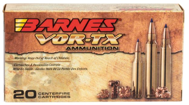 Picture of Barnes Bullets Vor-Tx Centerfire Rifle 308 Win 168 Gr Tipped Tsx Boat-Tail 20 Per Box/ 10 Cs 