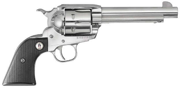 Picture of Ruger Vaquero Sass 45 Colt (Lc) 5.50" Barrel 6Rd Cylinder, High Gloss Stainless Steel, Sold As Consecutive Serial Number With Ss# 69518 Includes Commemorative Case (1Of2) 