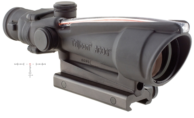 Picture of Trijicon Acog Black Hardcoat Anodized 3.5X35mm Illuminated Red Horseshoe .223/5.56 Bdc Reticle 