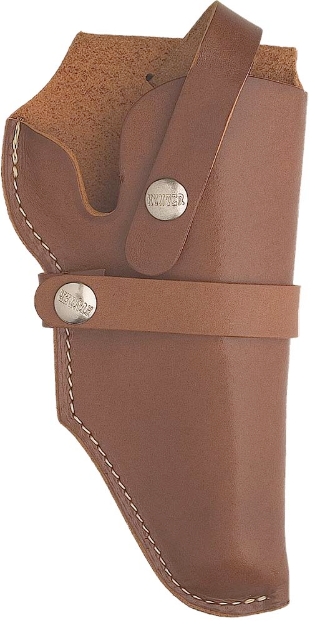 Picture of Hunter Company Hip Holster Owb Chestnut Tan Leather Belt Loop Fits Taurus Judge 3" Cylinder Fits 2-3" Barrel Right Hand 