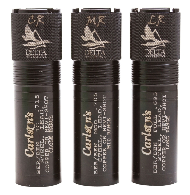 Picture of Carlson's Choke Tubes Delta Waterfowl 12 Gauge Mid-Range Long Range Close Range 17-4 Stainless Steel 