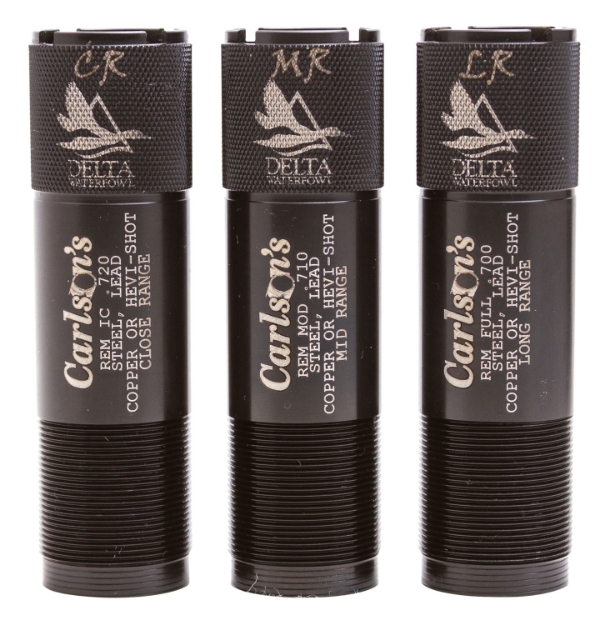 Picture of Carlson's Choke Tubes Delta Waterfowl 12 Gauge Mid-Range Long Range Close Range 17-4 Stainless Steel 