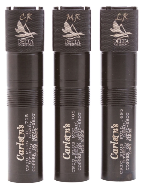 Picture of Carlson's Choke Tubes Delta Waterfowl 12 Gauge Mid-Range Long Range Close Range 17-4 Stainless Steel 