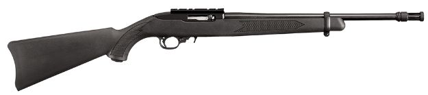 Picture of Ruger 10/22 Tactical 22 Lr 10+1 16.10" Threaded Barrel With Flash Suppressor, Satin Black Alloy Steel, Black Synthetic Stock, Cross-Bolt Manual Safety, Optics Ready 