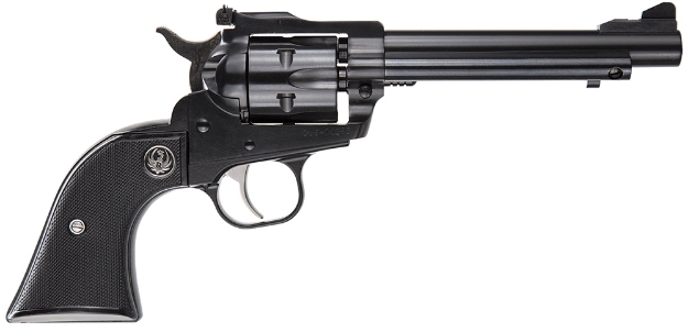 Picture of Ruger Single-Six Convertible 22 Lr Or 22 Wmr 5.50" Barrel 6Rd Cylinder, Blued Alloy Steel, Checkered Hard Rubber Grip, Adjustable Rear Sight, Transfer Bar Safety, Includes 22 Wmr Cylinder 