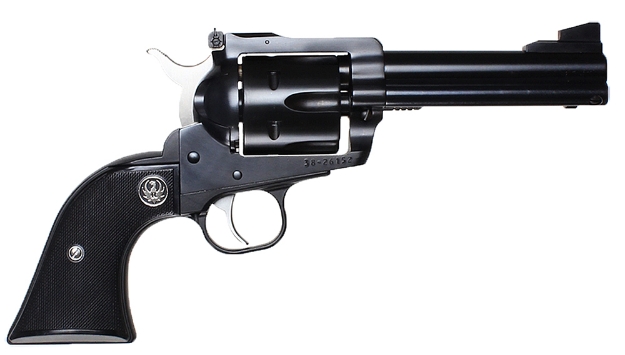 Picture of Ruger Blackhawk Convertible 9Mm Luger Or 357 Mag Blued Alloy Steel 4.63" Barrel & Two Interchangeable 6Rd Cylinders, Checkered Black Hard Rubber Grip, 