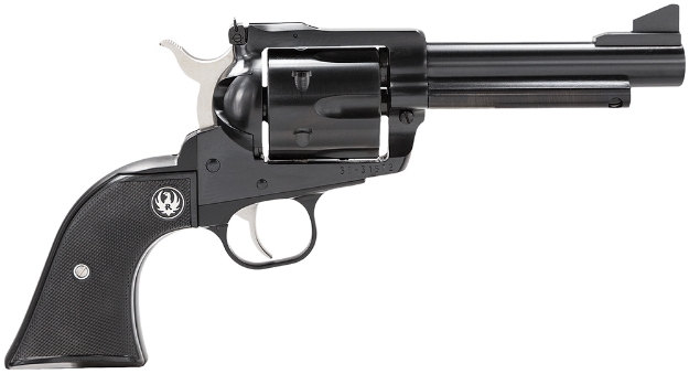 Picture of Ruger Blackhawk 45 Colt (Lc) Blued Alloy Steel 4.63" Barrel & 6Rd Cylinder, Checkered Black Hard Rubber Grip, Ramp Front/Adjustable Rear Sights 