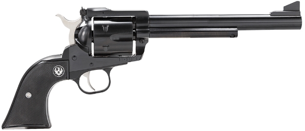 Picture of Ruger Blackhawk 45 Colt (Lc) Blued Alloy Steel 7.50" Barrel & 6Rd Cylinder, Checkered Black Hard Rubber Grip, Ramp Front/Adjustable Rear Sights 