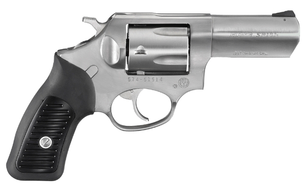 Picture of Ruger Sp101 357 Mag 3.10" Barrel 5Rd Triple-Locking Cylinder, Satin Stainless Steel, Cushioned Rubber With Synthetic Insert Grip, Transfer Bar Safety 