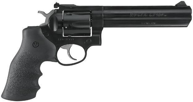 Picture of Ruger Gp100 357 Mag 6" Barrel 6Rd Cylinder, Blued Alloy Steel Frame, Hogue Monogrip, Transfer Bar Safety 