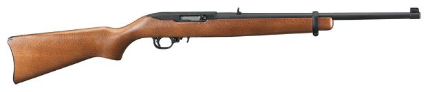 Picture of Ruger 10/22 Carbine 22 Lr 10+1 18.50" Barrel, Satin Black Alloy Steel, Hardwood Stock, Cross-Bolt Manual Safety 