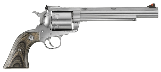 Picture of Ruger Super Blackhawk Hunter 44 Rem Mag 7.50" Integrated Base Barrel 6Rd Cylinder, Satin Stainless Steel, Black Laminate Wood Grip, Transfer Bar Safety, Optics Ready 