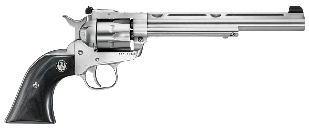 Picture of Ruger Single-Six Hunter 22 Lr Or 22 Wmr 7.50" Barrel 6Rd Cylinder, Satin Stainless Steel, Integral Scope Mount, Black Laminate Wood Grip, Transfer Bar Safety, Includes 22 Wmr Cylinder 