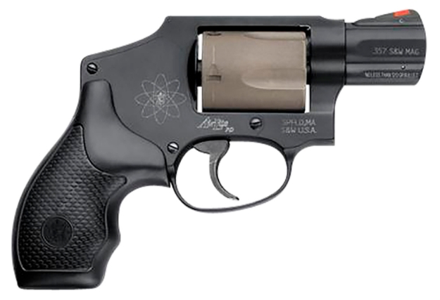 Picture of Smith & Wesson Model 340 Personal Defense 357 Mag 1.88" Black Stainless Steel Barrel, 5Rd Titanium Cylinder, Black Scandium Alloy J-Frame, Black Polymer Grip, No Internal Lock 