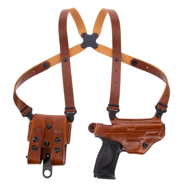 Picture of Galco Miami Classic Shoulder System Size Fits Chest Up To 56" Tan Leather Fits 1911 Fits 3-3.50" Barrel Right Hand 