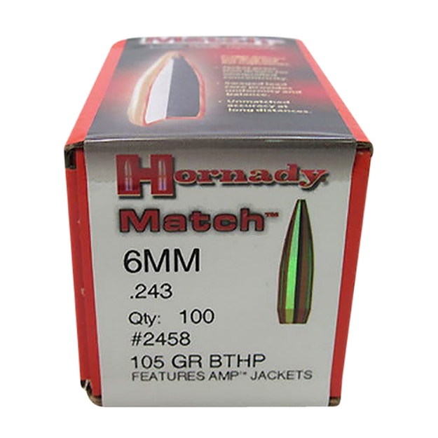 Picture of Hornady Match Target 6Mm .243 105 Gr Hollow Point Boat-Tail Match (Hpbtm) 