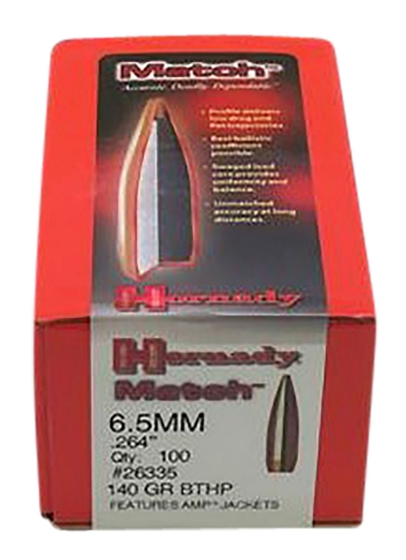 Picture of Hornady Match Target 6.5Mm .264 140 Gr Hollow Point Boat-Tail Match (Hpbtm) 