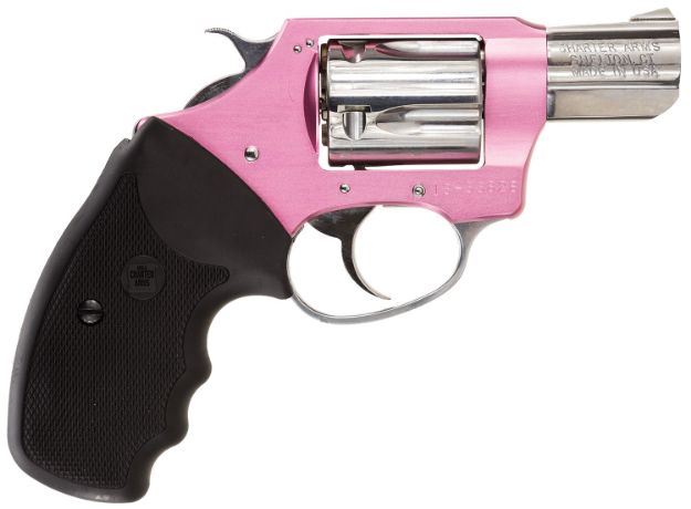 Picture of Charter Arms Undercover Lite Chic Lady 38 Special 5Rd Shot 2" High Polished Stainless Barrel, Pink Aluminum Frame Black Finger Grooved Rubber Grip 