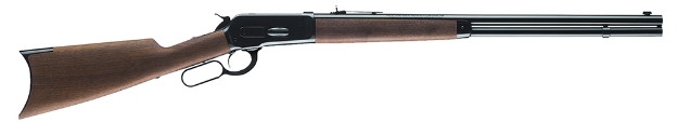 Picture of Winchester Guns Model 1886 Short Rifle 45-70 Gov Caliber With 8+1 Capacity, 24" Barrel, Brushed Polish Blued Metal Finish & Satin Walnut Fixed Straight Grip Stock Right Hand (Full Size) 