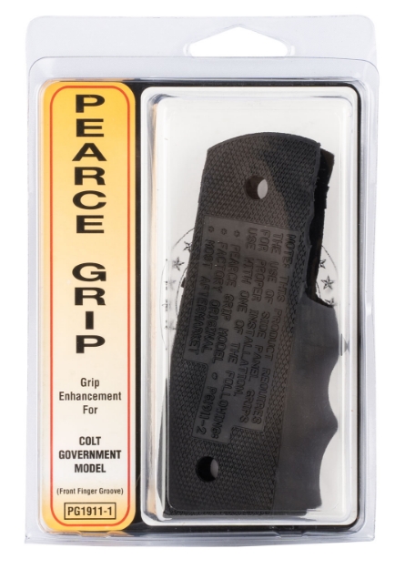 Picture of Pearce Grip Finger Groove Insert Fg Black Rubber For 1911 Government 