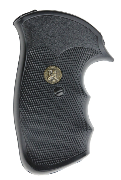 Picture of Pachmayr Gripper Grip Checkered Black Rubber With Finger Grooves For S&W N Frame 