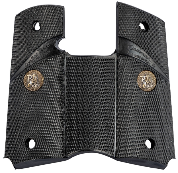 Picture of Pachmayr Signature Grip Wraparound Checkered Black Rubber For Colt Officer 