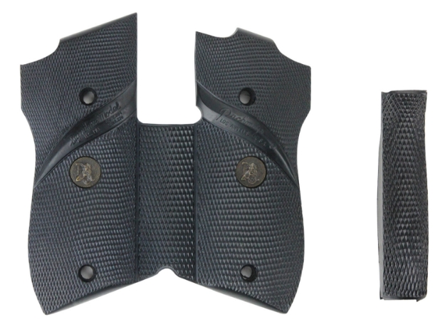 Picture of Pachmayr Signature Grip Wraparound Checkered Black Rubber With Backstrap & Finger Grooves For S&W 39, 439, 639 