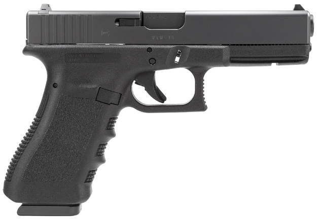 Picture of Glock G22 Gen3 *Ca Compliant 40 S&W 4.49" Barrel 10+1, Black Frame & Slide, Finger Grooved Rough Texture Polymer Grip, Safe Action Trigger 