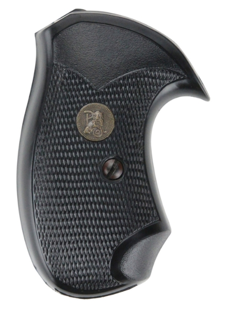 Picture of Pachmayr Compact Grip Checkered Black Rubber For S&W J Frame With Square Butt 