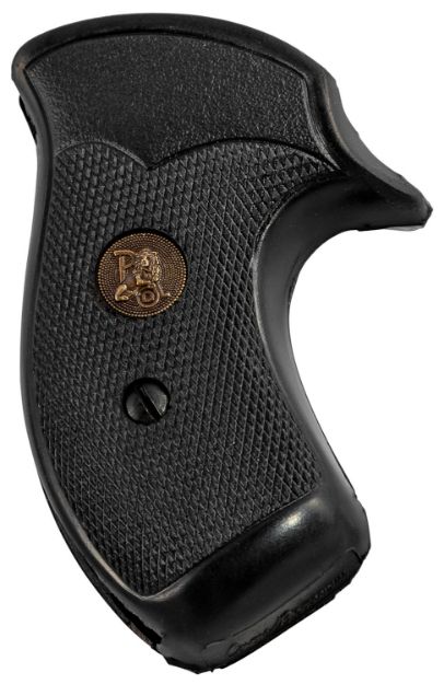 Picture of Pachmayr Compact Grip Checkered Black Rubber For S&W J Frame With Round Butt 