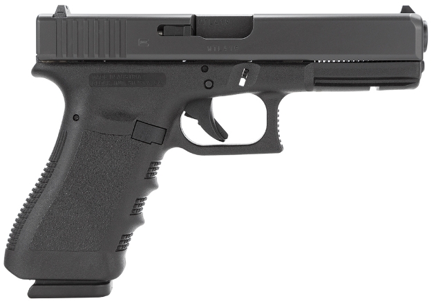 Picture of Glock G37 Gen3 45 Gap 4.49" Barrel 10+1, Black Frame & Slide, Finger Grooved Rough Texture Grip, Safe Action Trigger 