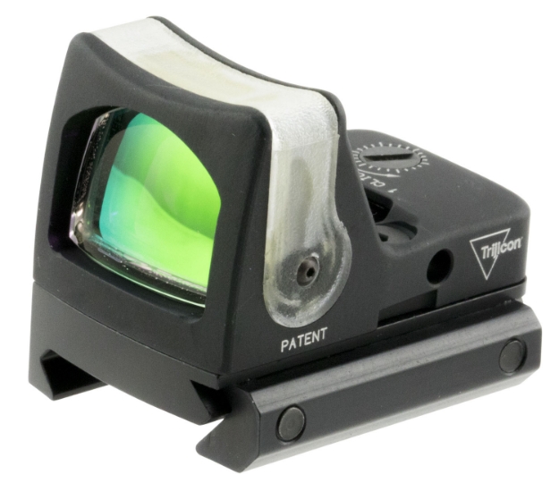 Picture of Trijicon Rmr Dual Illuminated Matte Black 22X16mm 9 Moa Dual Illuminated Amber Dot Reticle 