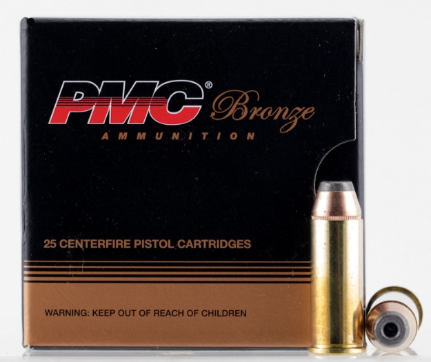 Picture of Pmc Bronze Target 44 S&W Spl 180 Gr Jacketed Hollow Point (Jhp) 25 Per Box/ 20 Cs 