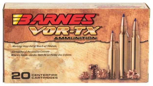 Picture of Barnes Bullets Vor-Tx Centerfire Rifle 7Mm-08 Rem 120 Gr Tipped Tsx Boat-Tail 20 Per Box/ 10 Cs 