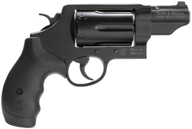 Picture of Smith & Wesson Governor *Ma Compliant 45 Colt (Lc) Or 2.50" 410 Gauge, 2.75" Black Barrel, 6Rd Black Pvd Cylinder, Black Scandium Alloy Z-Frame, Polymer Grip 