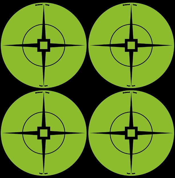 Picture of Birchwood Casey Target Spots Self-Adhesive Paper Black/Green 3" Crosshair Includes Pasters 40 Per Pkg 