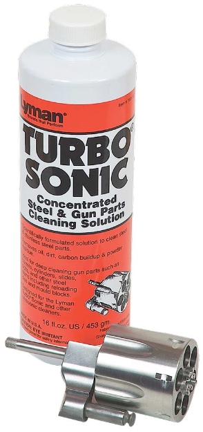 Picture of Lyman Turbo Sonic Gun Parts Cleaning Solution Against Grease, Dust, Oil 16 Oz Bottle 