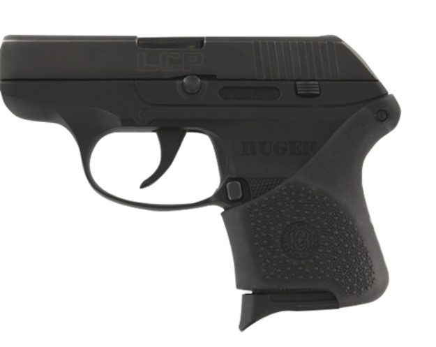 Picture of Hogue Handall Hybrid Grip Sleeve Made Of Rubber With Textured Black Finish For Ruger Lcp 