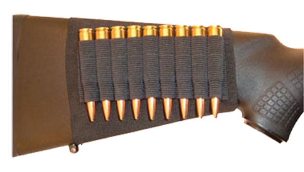 Picture of Grovtec Us Inc Buttstock Cartridge Holder Elastic Capacity 9Rd Rifle Buttstock Mount 