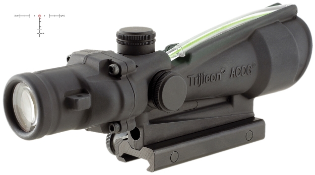 Picture of Trijicon Acog Black Hardcoat Anodized 3.5X35mm Illuminated Green Horseshoe .223/5.56 Bdc Reticle 