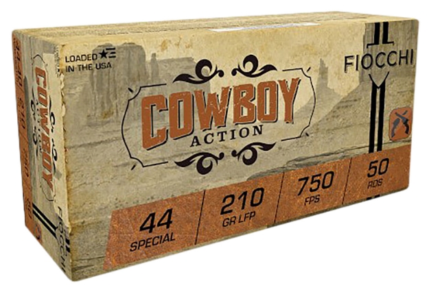 Picture of Fiocchi Cowboy Action Pistol 44 S&W Spl 210 Gr Lead Flat Point (Lfp) 50 Per Box/ 10 Cs 