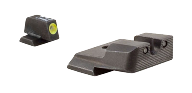 Picture of Trijicon Hd Night Sights- Smith & Wesson M&P/ Sd9/ Sd40 Black | Green Tritium Yellow Outline Front Sight Green Tritium Black Outline Rear Sight 