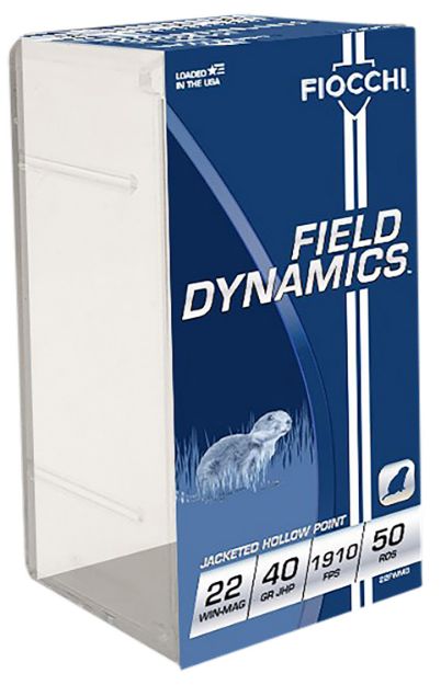 Picture of Fiocchi Field Dynamics Performance 22 Wmr 40 Gr Jacketed Hollow Point (Jhp) 50 Per Box/ 40 Cs 