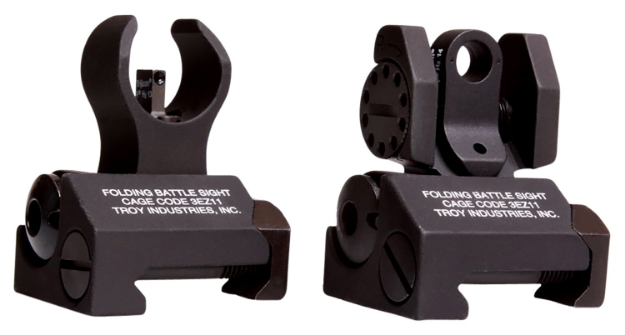 Picture of Troy Ind Micro Battlesight Set Hk Front & Round Rear Black 