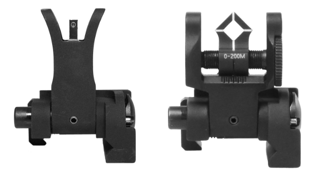 Picture of Troy Ind Micro Battlesight Set M4 Front & Dioptic Rear Black Hardcoat Anodized 