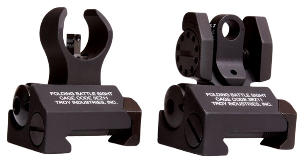 Picture of Troy Ind Tritium Micro Battlesight Set Hk Front & Round Rear Black Hardcoat Anodized 